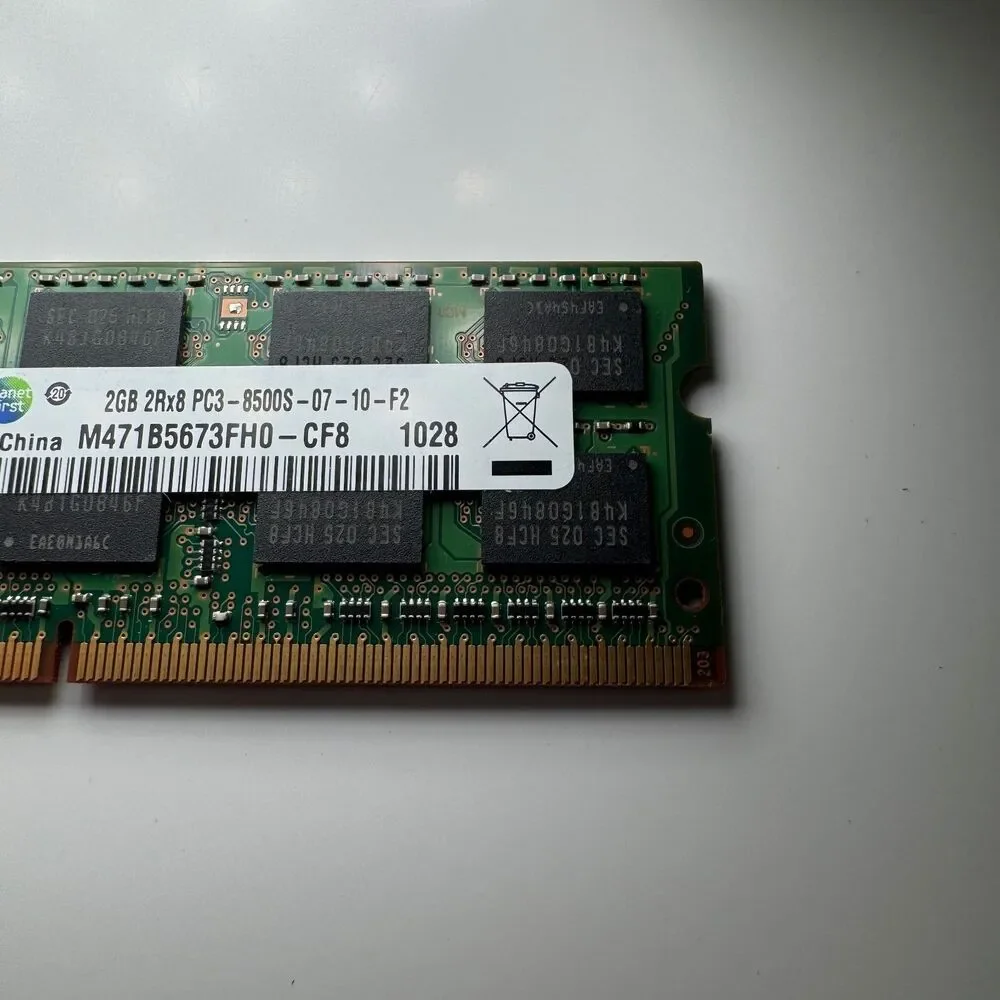 Samsung 2GB DDR3 Laptop RAM PC3-8500S 1066MHz SODIMM M471B5673FH0-CF8 Memory
